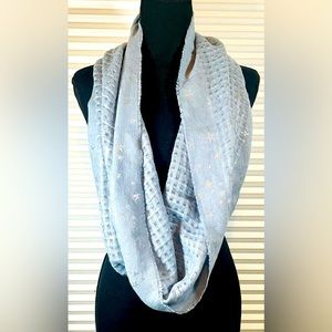 The Children’s Place Silver Stars & Blue Infinity Scarf. One size